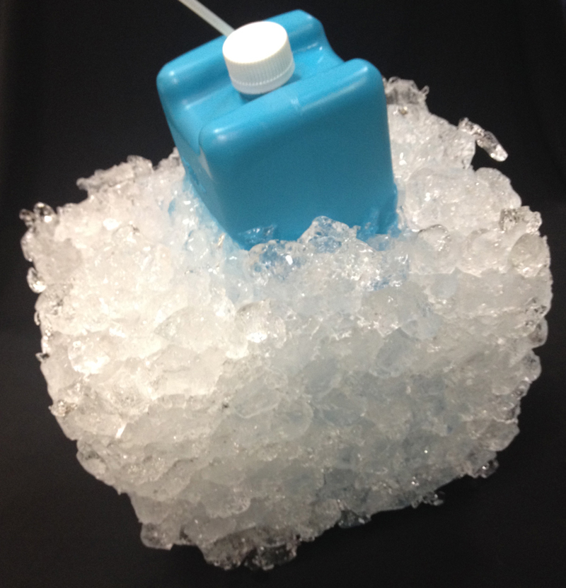 Kooler Kube In Ice with Black Background