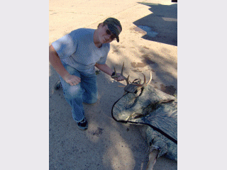 Picture of Chris with deer